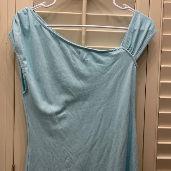 Light Blue Free People Beach One-Shoulder Dress - Picture 6 of 6